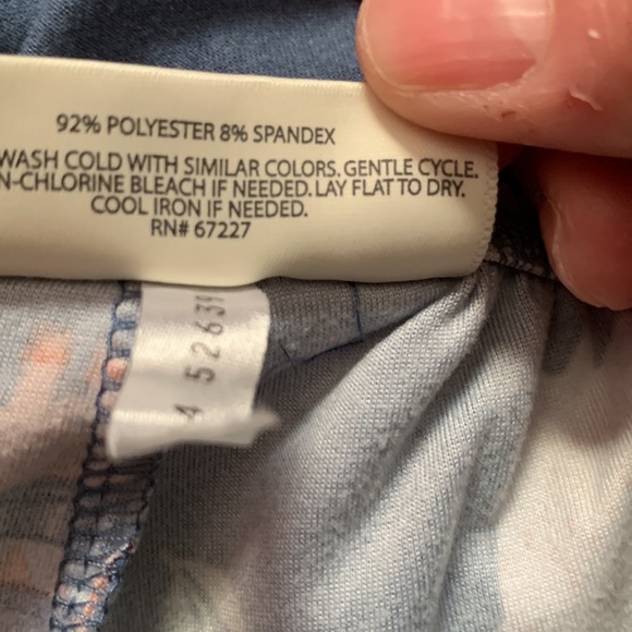 Bobbie brooks sleepwear pj pants size small blue with llama and cactus design - Picture 4 of 5